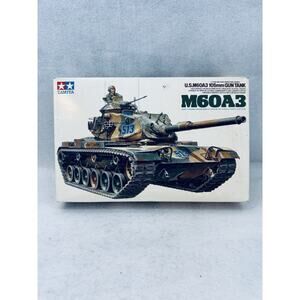 NIB Tamiya M60A3 105mm Military Tank Model Unassembled Hobby Kit